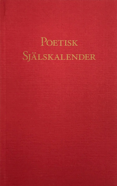 Omslag för Poetisk Själskalender - Dikter i urval av Uwe Lemke